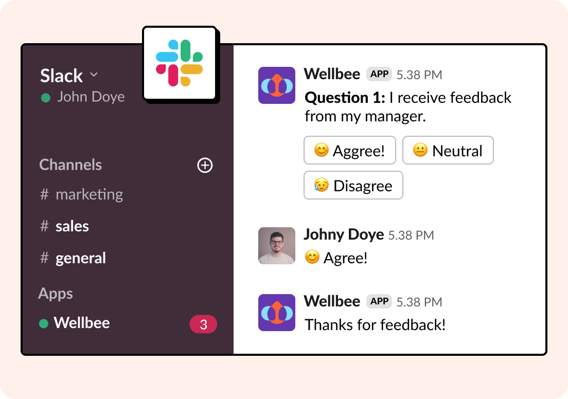 Integrated, instant feedback gathering